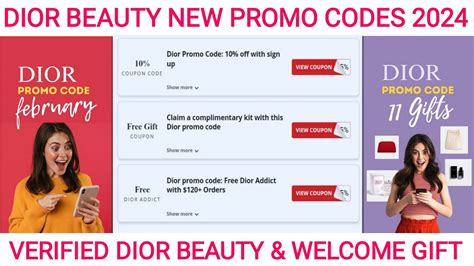 dior promo codes january 2024|dior beauty promo code.